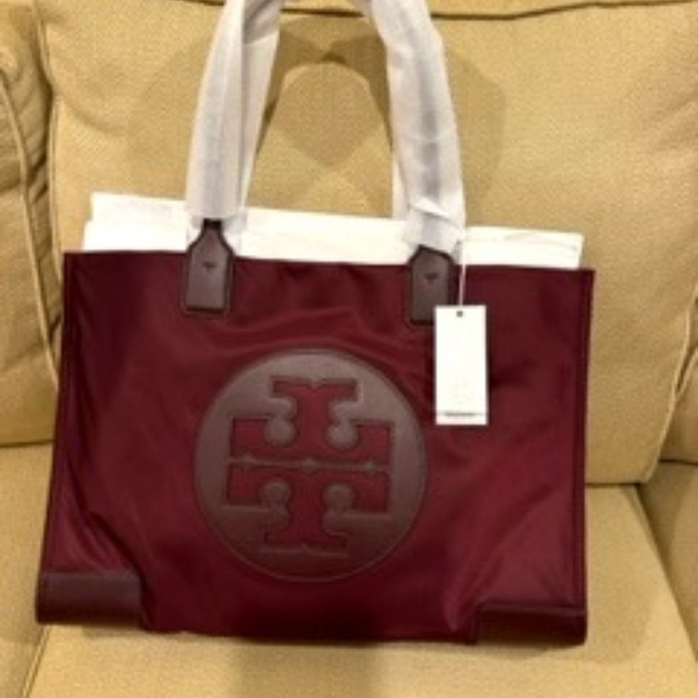 New Tory Burch Ella Logo Tote Baag
